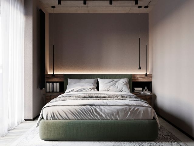 Дизайн спальной комнаты ЖК Авангард Нелли