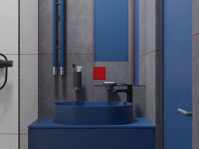 Дизайн ванной комнаты дома Ильинка
